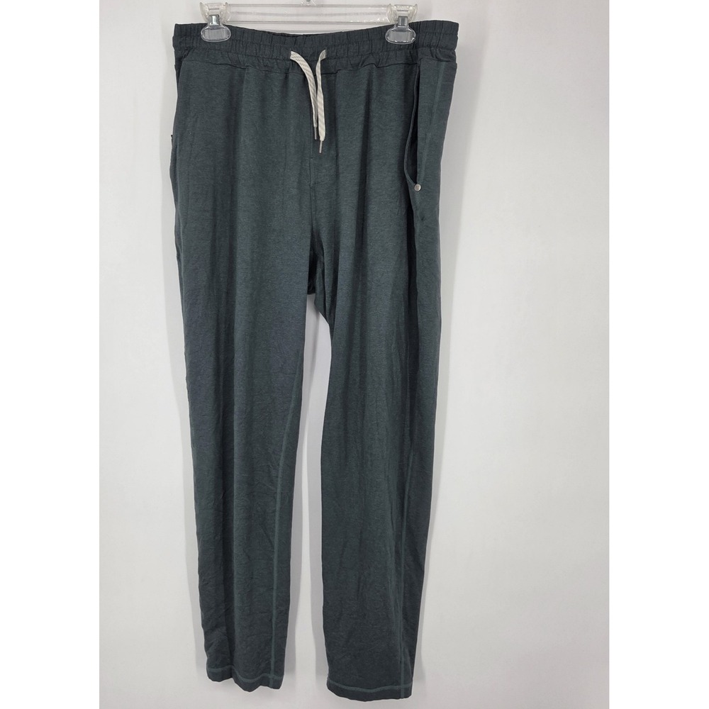 Vuori Pants Mens XL Green Athletic Ponto Performance Zip Pocket Stretch V418